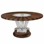 Coffee tables - Cactus grand coffee table walnut - LALIQUE