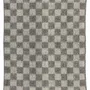 Plaids - Plaid recyclé Isabel damier Ardoise 130 x 160 - MAISON VIVARAISE - SDE VIVARAISE WINKLER