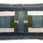 Cushions - Embroidered Cushion Taho Vert de gris 40 X 65 - MAISON VIVARAISE - SDE VIVARAISE WINKLER