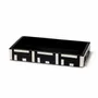 Rangements pour salle de bain - Plateau de bain Bone Domino noir - LADORADA