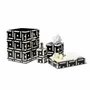 Rangements pour salle de bain - Distributeur de savon noir Bone Domino - LADORADA