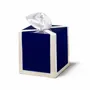Bathroom storage - Ink Blue & Bone Tissue Box - LADORADA