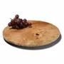 Trays - Burl Veneer Revolving Tray - LADORADA