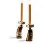 Candlesticks and candle holders - Petite Horn Candleholder Set Light - LADORADA