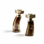 Candlesticks and candle holders - Petite Horn Candleholder Set Light - LADORADA