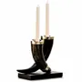 Candlesticks and candle holders - Double Horn Candleholder Dark - LADORADA