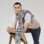 Scarves - SANTI MARINE COTTON CHECHE - MONSIEUR CHARLI