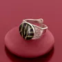 Jewelry - Tabby ring, silver and black - TARATATA BIJOUX