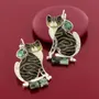 Jewelry - Tabby sleepers, silver and black. - TARATATA BIJOUX