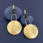 Jewelry - INSTINCT SLEEPERS GOLD BLUE COLOR - TARATATA BIJOUX