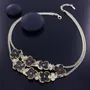 Jewelry - SILVER AND PLUM HYDRANGEA NECKLACE - TARATATA BIJOUX