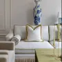 Sofas - ORLANDO SOFA — MADRAS CHEVRON — IVORY FRINGES - RIJD INTERIOR
