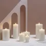 Éclairage LED - (NEW) Basic Colours Melted Pillar Candles Silk - MOODS & MORE