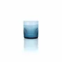 Glass - The Azure Rippled Low Tumbler - Blue - BAZAR BIZAR LIVING