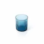 Glass - The Azure Rippled Low Tumbler - Blue - BAZAR BIZAR LIVING