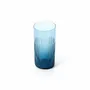 Glass - The Azure Rippled High Tumbler - Blue - BAZAR BIZAR LIVING