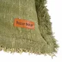 Fabric cushions - The Jungle Fringe Cushion Cover - Green - BAZAR BIZAR LIVING