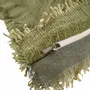 Fabric cushions - The Jungle Fringe Cushion Cover - Green - BAZAR BIZAR LIVING
