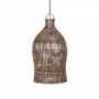 Plafonniers - Le Luminaire Suspendu Woven Bell - Noyer Foncé - S - BAZAR BIZAR LIVING