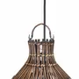 Plafonniers - Le Luminaire Suspendu Woven Bell - Noyer Foncé - S - BAZAR BIZAR LIVING