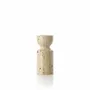 Candlesticks and candle holders - The Travertine Hourglass Candle Holder - Beige - S - BAZAR BIZAR LIVING