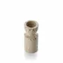 Candlesticks and candle holders - The Travertine Hourglass Candle Holder - Beige - S - BAZAR BIZAR LIVING
