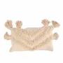 Fabric cushions - The Nomad Tassel Cushion Cover - Cream - BAZAR BIZAR LIVING