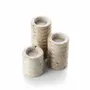 Bougeoirs et photophores  - Le Photophore Travertine Ripple T-Light - Beige - M - BAZAR BIZAR LIVING