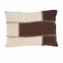 Coussins textile - La Housse de Coussin Cocoa Patchwork - Marron Naturel - BAZAR BIZAR LIVING