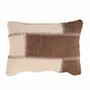 Coussins textile - La Housse de Coussin Cocoa Patchwork - Marron Naturel - BAZAR BIZAR LIVING