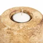 Candlesticks and candle holders - The Cavestone Candle Holder - Cream - BAZAR BIZAR LIVING