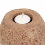 Candlesticks and candle holders - The Cavestone Candle Holder - Brown - BAZAR BIZAR LIVING