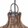 Ceiling lights - The Woven Bell Pendant - Dark Walnut - XL - BAZAR BIZAR LIVING