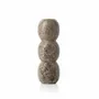 Candlesticks and candle holders - The Travertine Totem Taper Candle Holder - Grey - L - BAZAR BIZAR LIVING