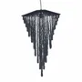 Ceiling lights - The Wooden Bead Chandelier - Black - L - BAZAR BIZAR LIVING