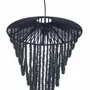 Ceiling lights - The Wooden Bead Chandelier - Black - L - BAZAR BIZAR LIVING
