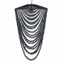 Ceiling lights - The Wooden Bead Chandelier - Black - L - BAZAR BIZAR LIVING