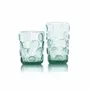 Glass - The Frosted Dot Water Glass - Aqua - BAZAR BIZAR LIVING