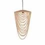 Ceiling lights - The Wooden Bead Chandelier - Natural - L - BAZAR BIZAR LIVING