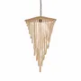 Ceiling lights - The Wooden Bead Chandelier - Natural - L - BAZAR BIZAR LIVING