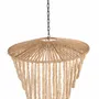 Ceiling lights - The Wooden Bead Chandelier - Natural - L - BAZAR BIZAR LIVING