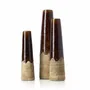 Vases - The Amber Cone Vase - Concrete Brown - L - BAZAR BIZAR LIVING