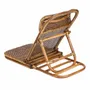 Lounge chairs - The Rattan Floor Lounger - Dark Walnut - BAZAR BIZAR LIVING