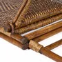 Lounge chairs - The Rattan Floor Lounger - Dark Walnut - BAZAR BIZAR LIVING