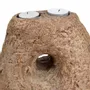 Candlesticks and candle holders - The Terra Totem Candle Holder - Brown - BAZAR BIZAR LIVING