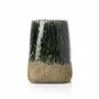 Flower pots - The Moss Conical Planter - Concrete Green - L - BAZAR BIZAR LIVING