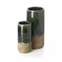 Vases - The Moss Cylinder Vase - Concrete Green - L - BAZAR BIZAR LIVING