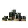 Vases - The Moss Cylinder Vase - Concrete Green - L - BAZAR BIZAR LIVING
