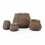 Pots de fleurs - La Cache-Pot Faux-Puff - Marron - XL - BAZAR BIZAR LIVING