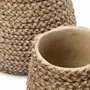 Flower pots - The Fake Braided Planter - Natural - L - BAZAR BIZAR LIVING